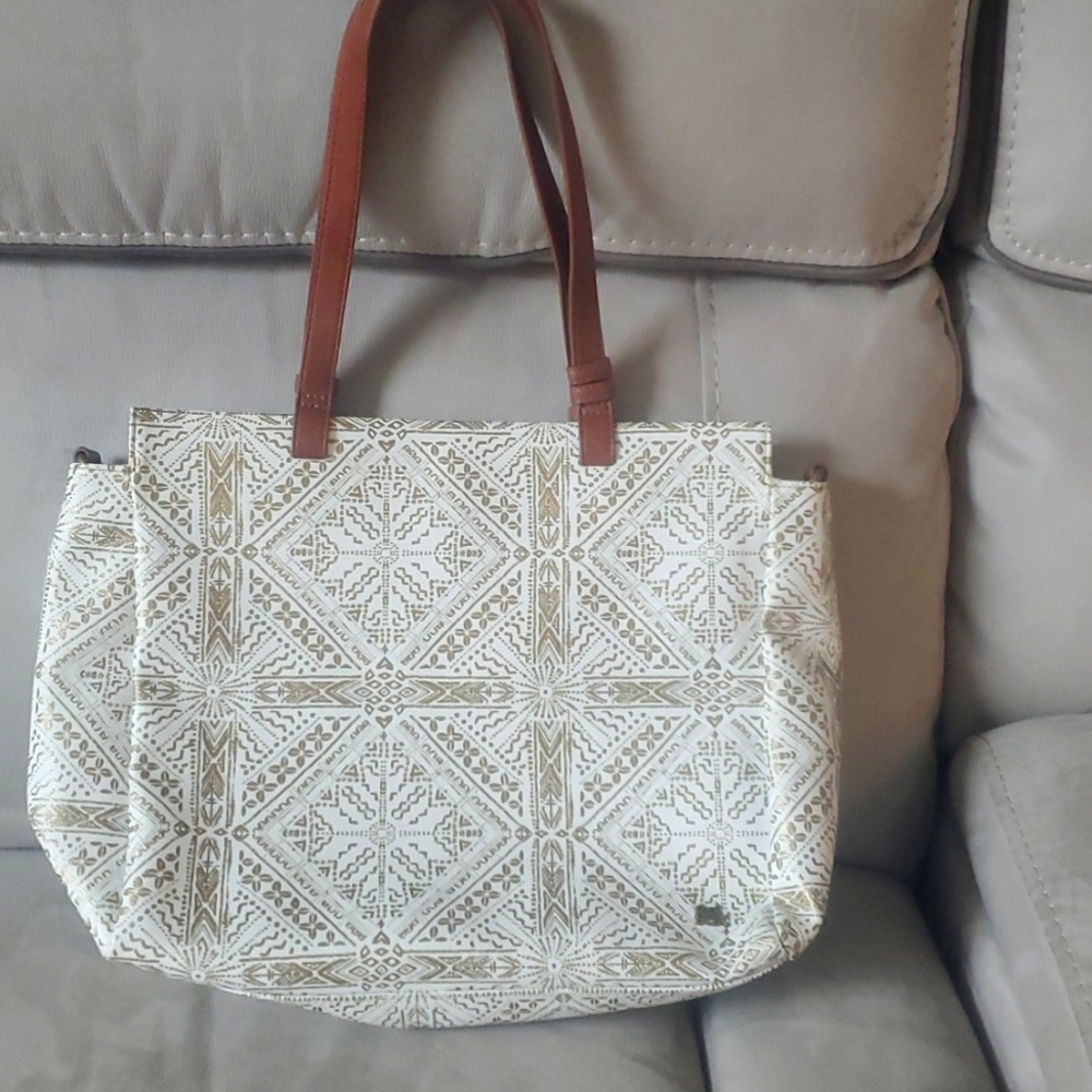 The Sak Ferrara Gold & White  Tote, Shoulder Bag